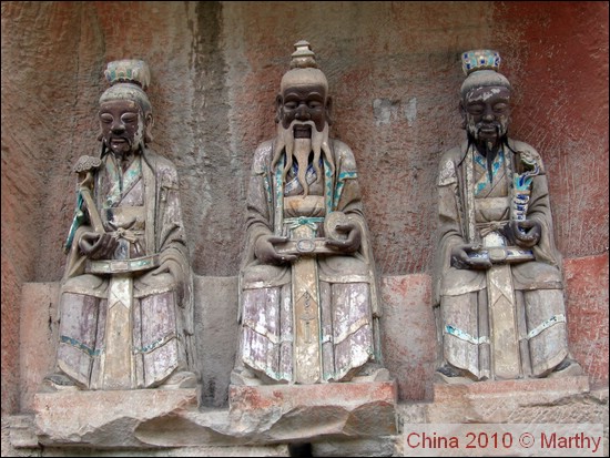 Beelden in Baoding Shan - Dazu 